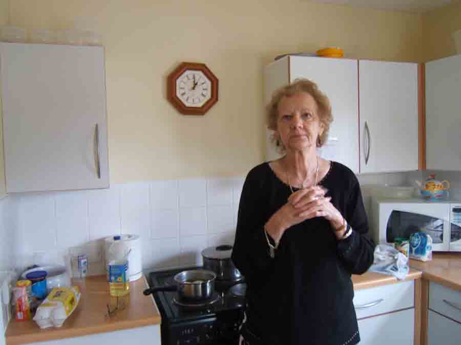 Mum, the chef in her kitchen